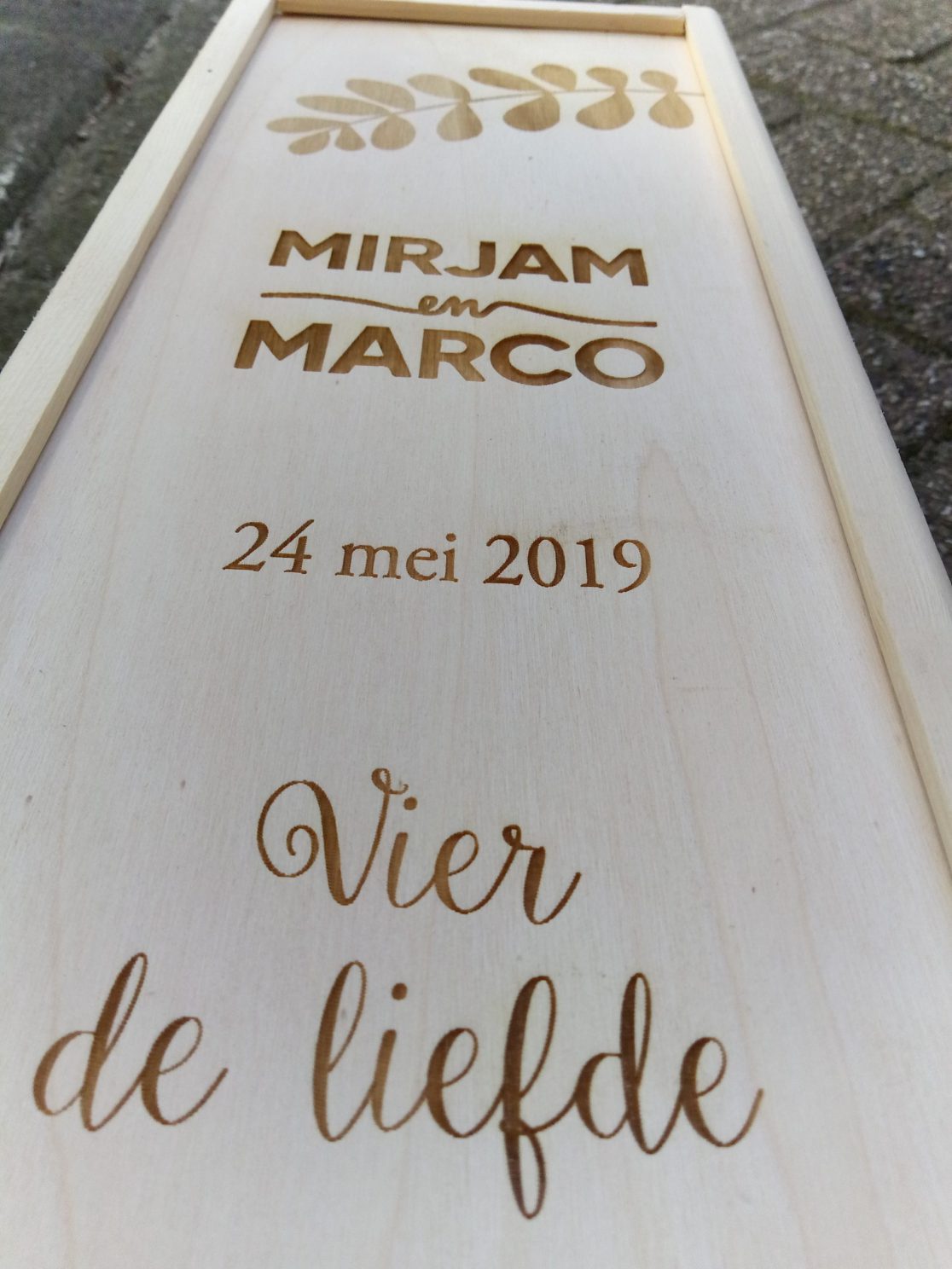wijnkist Mirjam en Marco