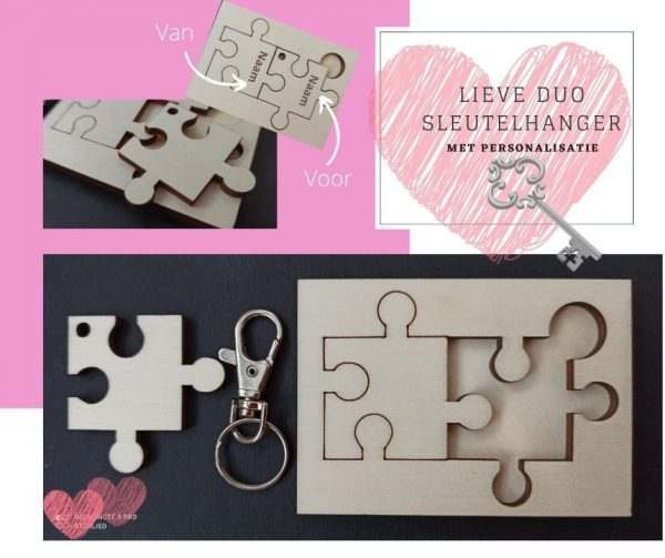 puzzel sleutelhanger