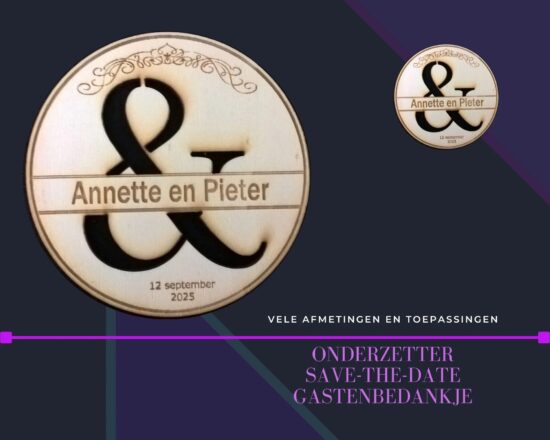 onderzetter wedding etc