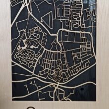 houten stadskaart Ommen